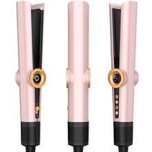 UKLISS 2-In-1 Multi-Functional Styling Tool | 200M Negative Ion High-Speed Airflow & Fast Heating | 3 Temperature Settings + Cold/Hot Mode LCD Display | Auto Shut-Off & Overheat Protection Suitable For Dry, Straight, Natural Curly, Tight Waves, Fluffy Bangs, Anti-Static, Smooth Effect, Ideal Gift - Pink - View 13