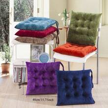 1pc Soft Breathable Modern Square Chair Cushion - Multipurpose Seat Pad For All Seasons - Machine Washable, Comfortable Fit, Suitable For Home, Office, Dining Furniture - Contemporary Style, Easy-Clean Surface, Perfect Fit For Chairs And Benches - Ideal For Kitchen And Dining, Dining Chair Pad, Suitable For Long-Time Sitting, Cushion, Seat Pad - Multicolor - View 4