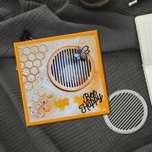 Creative Round Shutters Dies, DIY Scrapbooking Album And Embossing Stencil, Greeting Card Making Tool, Card Paper Cutting Crafts ,Gift Card Making Template Die Cuts. - perak - View 6