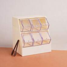 Kệ đựng đồ ăn vặt mini, kệ đựng đồ nhỏ xinh kiểu ngăn kéo, đồ chơi trang trí siêu thị mini cho nhà búp bê. - Nhiều màu - Xem 10