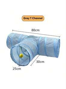 Foldable Pet Cat Tunnel Tube Toy, Indoor Cat Tunnel With Observation Hole, Suitable For Cats, Small Dogs, Kittens, Rabbits - Multicolor - View 6
