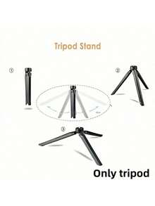 Kit de luz de anillo LED USB de 10 pulgadas - Color ajustable, incluye un trípode resistente y un soporte para teléfono, adecuado para video, selfie, maquillaje y talla grande. Aplicable para fotografía, grabación de video, transmisión en vivo, reuniones de Zoom, con trípode y luz para selfie. - Negro - Ver 11