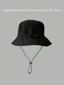 1Pc Unisex Foldable Outdoor Bucket Hat, Waterproof Quick-Drying Bucket Hat, Summer Breathable Outdoor Hat Is Suitable Fishing, Mountaineering, Hiking, Traveling, Camping, Vacation Graduation - Khaki - View 2