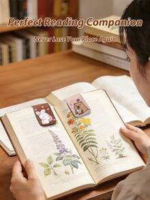 Ayotu 1个卡通兔子和水豚磁性书签,男女通用,适用于书籍/笔记本/计划本,适合作为礼物送给父亲、男友、母亲、家人,也是送给朋友、同学、家人、老师、爱书人士的完美礼物,书籍配件 - 多色 - 查看 4