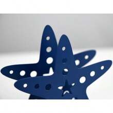 OIGUMR Servilletero de granja 6 x 5.5 pulgadas Blue Star 1 - Azul Start - Ver 5