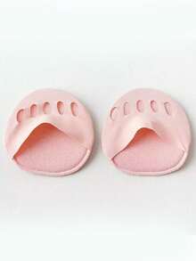 1双/5双/10双装 女士夏季高跟鞋前脚掌垫，半趾隐形防滑袜 - 彩色 - 查看 2