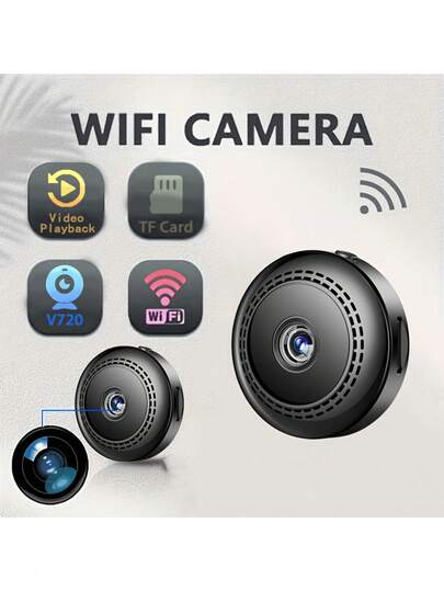 테루할 SD 무선 보안 카메라 - 실내 보안 카메라, 내장 300mAh 충전식 리튬 배터리, WIFI 연결, 모바일 원격 지원 앱 제어 및 보기, 전자 모니터링 스마트 WIFI 시스템, 2.4GHz WIFI 카메라, 노인 및 틴에이저 안전에 적합