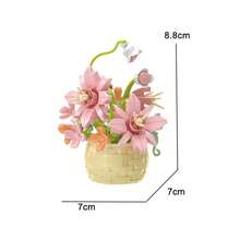 Ramo de flores preservadas para armar con bloques, un regalo para el Día de la Madre, Día de los Enamorados, Acción de Gracias - Multicolor - Ver 3