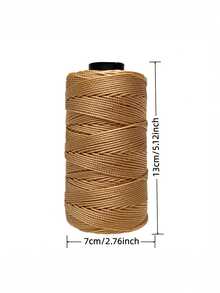 Bộ 3 cuộn len nylon chất lượng cao, mỗi cuộn 100g, 3 sợi, đường kính 1.5mm, nhiều màu sắc để lựa chọn, dùng để đan móc, làm mũ, túi xách, giày dép, giá đỡ cây, thảm xe hơi, v.v. - sợi - Xem 2