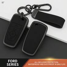 适用于Fusion、Explorer、Escape、F150、F250、F350、F450、F550和Expedition的带4个按钮的钥匙扣保护套 - 手繩扣 - 查看 2