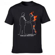 Pink Floydss Wish You Were Here Floyds T Shirt Cotton Men Women Shirt Stylish Comfortable Versatile - 黑色 - 查看 1