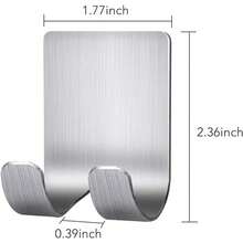 8PCS Razor Holder Hook For Shower Shaving, Self Adhesive Hooks Utility Storage Hook Fit For Cartridge Razor Safety Razor Towel Bathrobe Coat Key Power Cord Plug - A - View 2
