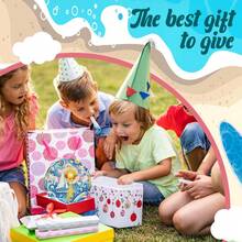 6件套DIY钻石画杯垫套装，带支架 - 海洋主题，圆形和不对称形状钻石，木制工艺套装，适合成人和初学者 - 查看 5