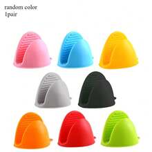 1/3/5只装硅胶耐热手套，防滑烤箱手套，烘焙烹饪隔热垫 - 彩色 - 查看 11