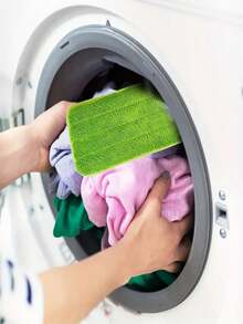 1/2/4pcs Ultra-Fine Fiber Flat Mop Replacement Pads, Braided Cloth Spray Mop Heads With Hook & Loop - Trapezoidal Mop - View 4