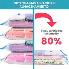 20PCS Bolsas de Almacenamiento Vacío con Bomba EléctricaBolsa Compresión Vacio Ropa Viaje 3Grand Extra/3Grande/5Mediano/5Pequeño/4Enrollable Reutilizable Estacional Guardar Cobija Edredone Almohada - Azul20 piezas - Ver 5