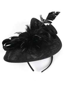 1Pc Fascinators Hats Women Fancy Tea Party Hats Funeral Headwear 2024 Elegant 1950s Derby Hats Hair Clip Bride Wedding Party Headband 1920s Headpiece Horse Race Vintage  Fedora Beret Hats 50s Outfit Hats Black Funeral 1940s Dresses Victorian Hat Pillbox Hats Accessories Women Girl Birthday Mother's Day Halloween, Tiny Hats, Fascinator, Top Hat , Cap, Autumn, Rave, Gifts, Hair Accessories, Gala Night - 玫紅色 - 查看 3