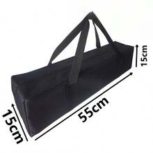 帆布遮阳杆收纳袋、露营帐篷睡袋收纳袋、旅行野餐手提袋 - 黑色 - 查看 7