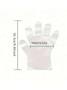 500只一次性足膜袜，保湿、防皲裂、防冻伤、防水足部护理套，通用足套 - 彩色 - 查看 11