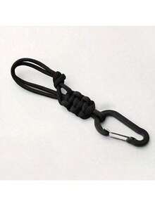 Suporte para Garrafa de Água Multiuso Ajustável Feito à Mão com Chaveiro - Acessório Durável para Uso Externo em Caminhadas, Acampamento e Viagens - Alça para Pendurar Garrafa de Água, Chapéu e Chaves - Disponível em Várias Cores, Equipamento de Camping, Essencial para Caminhadas, Acessório da Moda, Construção Resistente com Cordão de Chaveiro, Mosquetão, Gancho de Chaveiro, Acessório de Viagem para Mochila - Multicolorido - Visão 3