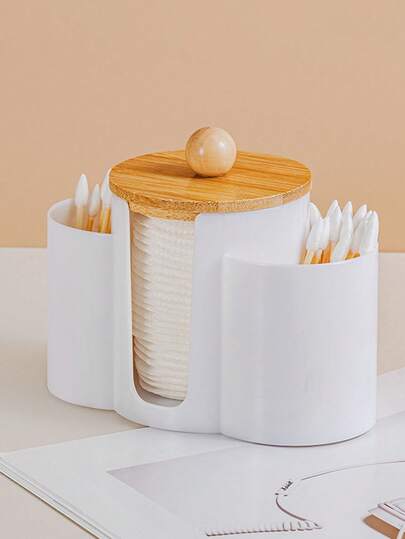 3-In-1 Bathroom Vanity Beauty Storage Box - Spherical Storage Box - Transparent Makeup Accessory Storage Box, Suitable For Storing Beauty Products, Wipes, Spherical Items, Dental Floss, Makeup Brushes, Etc.