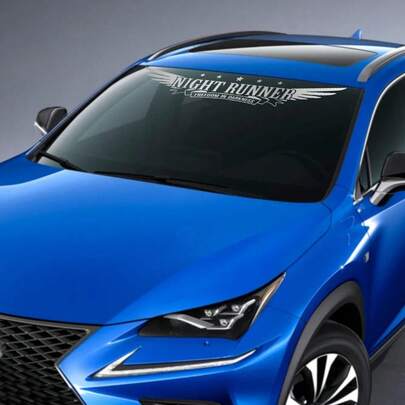 Car Windshield Stickers Night Runner DIY Fashion Vinyl Decals Decor For GOLF Audi E46