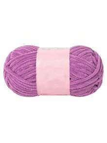 EDCUEBE7 1卷50克雪尼尔纱线,闪亮纱线,涤纶成分,引人注目的闪亮纱线球,适合DIY手工编织和钩编,多种颜色可选,适用于围巾、玩偶、包包、毯子、衣服和其他手工艺品。 - A - 查看 53