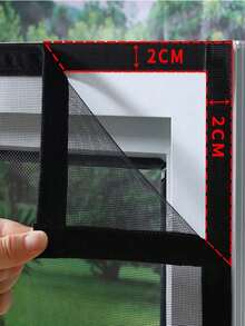 Mosquito Nets For Window,Anti-Mosquito Window Screens,Mesh Anti Insect Air Tulle Invisible Black Fiberglass Mosquitoes And Flies - Black Net With Black Border - View 4