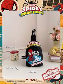 Marvel Multi-Pocket Men's Shoulder Bag, Business Casual Messenger Bag, Tote Bags For University, Hiking Bag - VHF52229-s - View 4