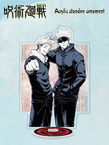 Jujutsu Kaisen 1个五条悟、悠仁、宿傩、惠、七海、野蔷薇、夏油、悠太、峠呼世子动漫人物亚克力立牌，卡通人物摆件，适合作为生日、圣诞节、万圣节礼物，也可摆放在桌面、电脑旁、工作台上。 - 多色 - 查看 3
