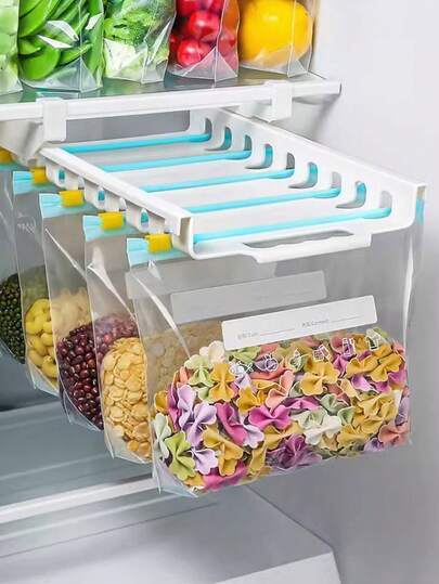 45pcs Reusable Leakproof Zipper Food Storage Bags - Clear, Durable Plastic For Freshness - Ideal For Fruits, Grains, Vegetables, Meats - Essential Kitchen Organizer With Easy Seal, Reusable Food Storage Bags