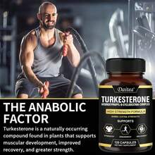 Bunkell Turkesterone Capsules Dietary Supplement - 840 Mg Per Serving - High Strength Formula For Men - 120 Capsules - 1 Bottle - View 6