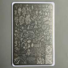 XMQ NAIL ART STAMPING PLATES CAVADA WINDOW PLATES A1ZF - Baby Pink - View 5