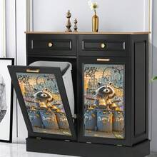 1 Buah Stiker Tempat Sampah PVC Musisi - Stiker Dinding Seni Grafiti Berkualitas Tinggi, Cocok untuk Dapur, Kamar Tidur, Ruang Tamu, Taman Luar Ruangan, Pesta dan Ulang Tahun, Dekorasi Pesta | Desain Menarik | Stiker Artistik - A - View 7