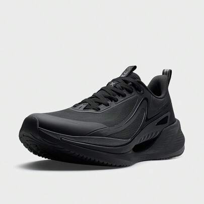  XTEP Black Running Shoes, Fashionable & Versatile Men's Casual Athletic Shoes