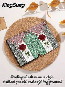 Kingsung Ốp bảo vệ máy tính bảng họa tiết hoa hồng, phù hợp với các dòng máy 9.7/10.2/10.5/10.9/12.9 inch, Pro 11 inch, thế hệ thứ 10, Galaxy Tab S6 Lite 10.4 inch, Kindle Paperwhite thế hệ thứ 12 2024, Kindle (thế hệ thứ 11) 2022, Kobo Clara Color, cung cấp khả năng chống sốc mềm mại, hỗ trợ chức năng ngủ/thức thông minh. - Nhiều màu - Xem 9
