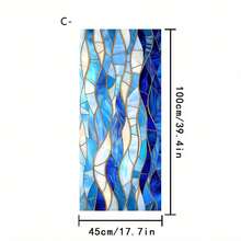 1/3pcs Ocean Style Static Cling Frosted Window Film. Wave Sunrise And Jellyfish Pattern. Decorative Privacy Window Sticker, Removable Sunshade Suitable For Living Room, Bedroom And Bathroom Glass Doors And Windows. - Multicolor - View 14