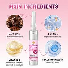 紧致提拉眼霜，蕴含咖啡因、视黄醇、维生素C和透明质酸，抚平肌肤，淡化细纹，深层滋润，持久保湿，男女皆宜。 - 10ml - 查看 7