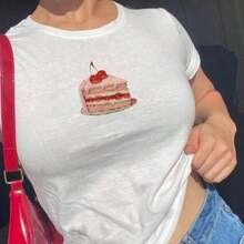 2026 New Arrival St. Patrick's Day Women's "Drinks Well With Others" Crop Top, White Crew Neck Short Sleeve Cropped T-Shirt, Green Text Print Slim Fit Top For Irish Festival & Party Outfits, Camiseta De Moda Para Mujer - Trắng 5 - Xem 4