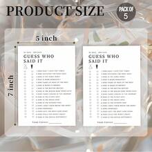 Who Bride Or Groom Bridal Shower Game, Funny Bride Or Groom Printable Engagement Party Game, He Said She Said Game - View 8