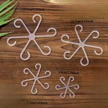 4个塑料茎夹，耐用葡萄藤支撑夹，多功能装饰花园茎栅栏 - 彩色 - 查看 13