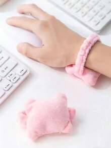 Cute Keyboard Wrist Rest & Mouse Pad Set With Hand Pillow | Low-Friction Surface, Wrist-Warming Ergonomic Design For Office, School & Gaming Desks - View 1