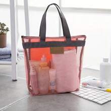 A Travel Beach Bag, Storage Bag, Portable Outdoor Toiletry Bag, Swimming Bag, And Mesh Storage Pouch For Travel - Xám - Xem 8