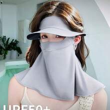 Khẩu trang chống nắng mùa hè - Chống tia UV UPF50, chất liệu lụa băng thoáng khí với tấm chắn mắt. - Nhiều màu - Xem 20