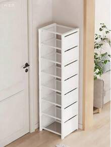 1pc Multi-Tier Shoe Rack, Simple Home Entryway Storage Organizer, Space-Saving Shoe Cabinet For Small Apartments - Multicolor - View 2