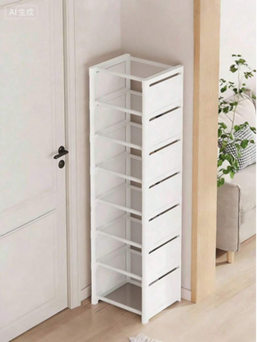 1pc Multi-Tier Shoe Rack, Simple Home Entryway Storage Organizer, Space-Saving Shoe Cabinet For Small Apartments
