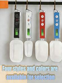 电子勺秤 - 高精度 500 克量程，带液晶显示屏的可调节电子厨房秤，适用于药品、宠物食品等，可进行精确的重量测量，电池供电（不含电池）。 - 彩色 - 查看 3