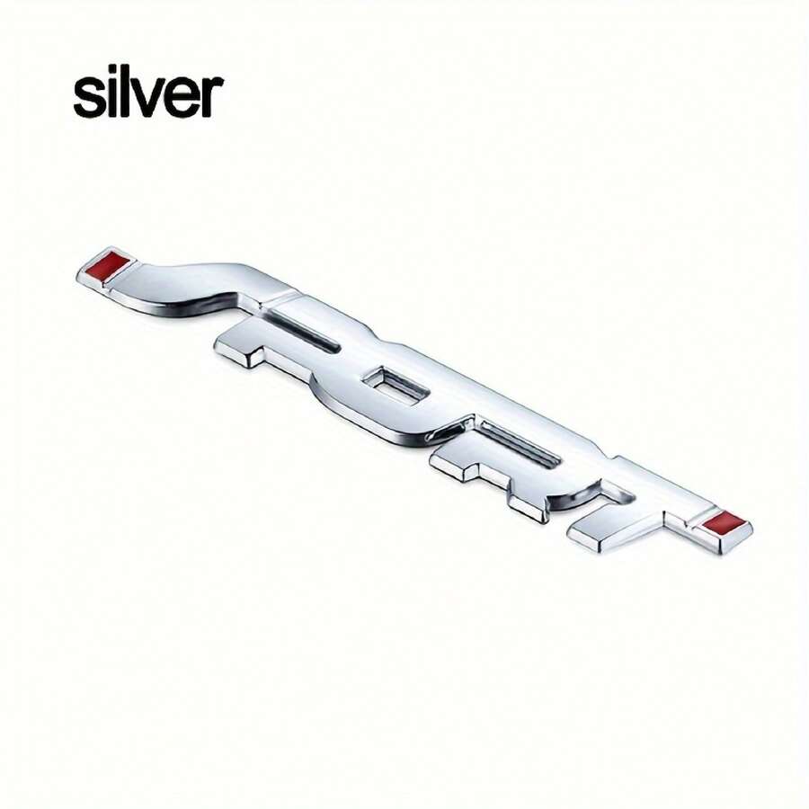 Metal 3D Logo Sticker, Suitable For Cars, Featuring A Sports Emblem, Used For The Trunk And Fenders. - Bạc - Xem 1
