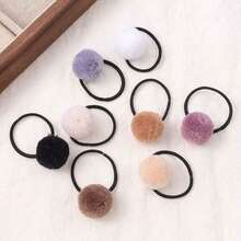 8/15/20 pièces Élastiques à cheveux boules floues, Bandes élastiques à cheveux boules en peluche marron et colorées, Accessoires mignons de dessin animé pour les cheveux pour usage quotidien, extérieur, performance, fête, Porte-queue de cheval de couleur aléatoire, Élastiques à cheveux, Corde à cheveux, Été, Vacances, Voyage - Multicolore - Voir 3