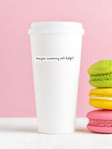 Maybe Swearing Will Help Sticker | Sarcastic Sticker | Gag Gift Sticker | Water Bottle Sticker | Waterproof Sticker | Funny Sticker | Decal - Multicolor - View 4